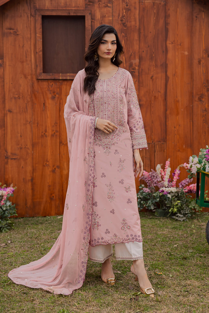 Toska 3Pc - Festive Embroidered Lawn