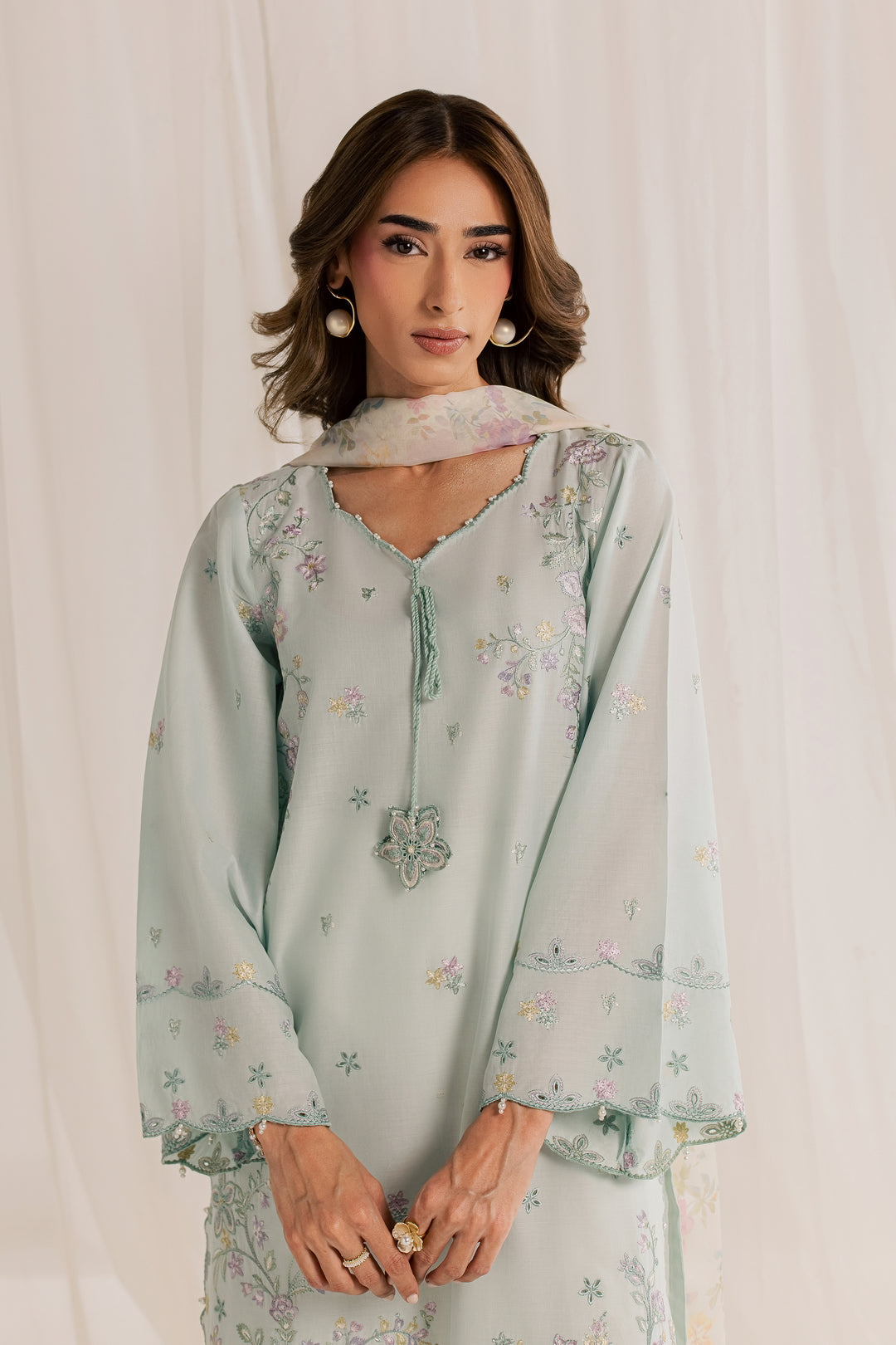 Marshmellow 3Pc - Embroidered Lawn Dress