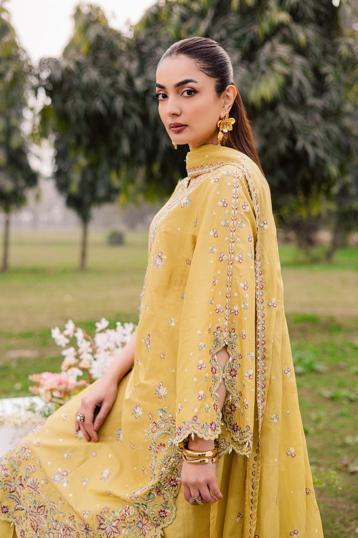 Salwah 3Pc - Festive Embroidered Lawn