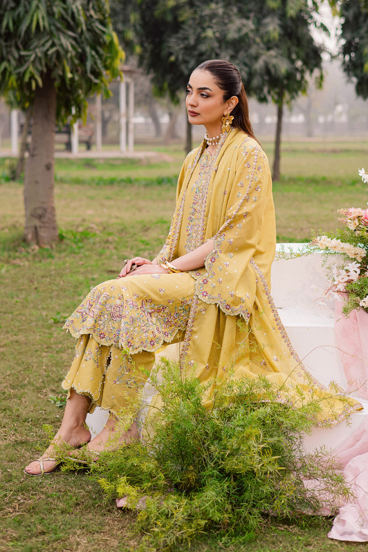 Salwah 3Pc - Festive Embroidered Lawn