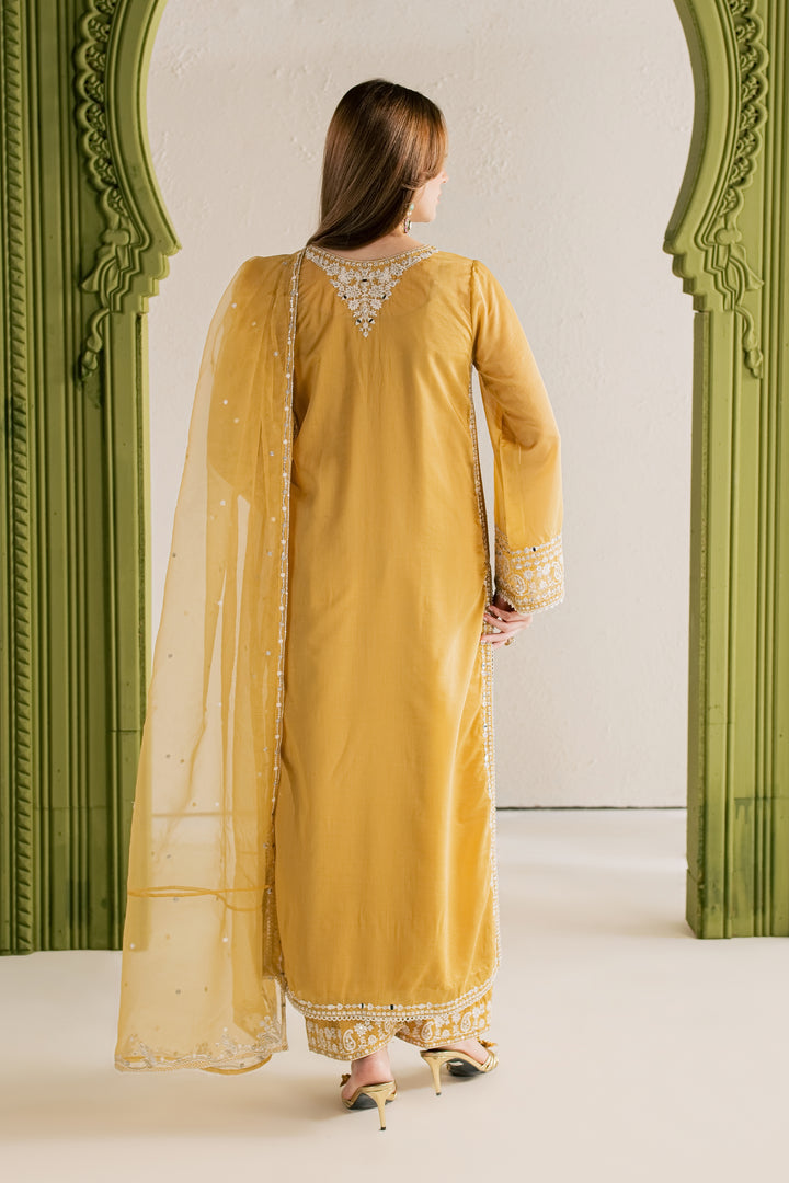 Mustard Tabeer 3Pc - Festive Luxe Pret