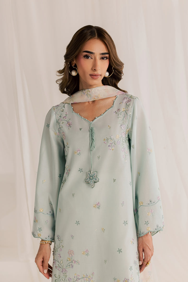 Marshmellow 3Pc - Embroidered Lawn Dress