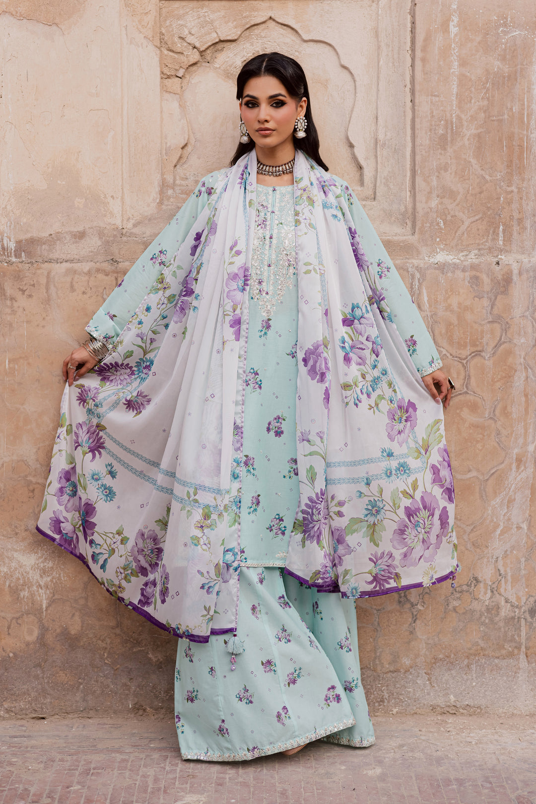 Morticia 3Pc - Festive Eid Prints