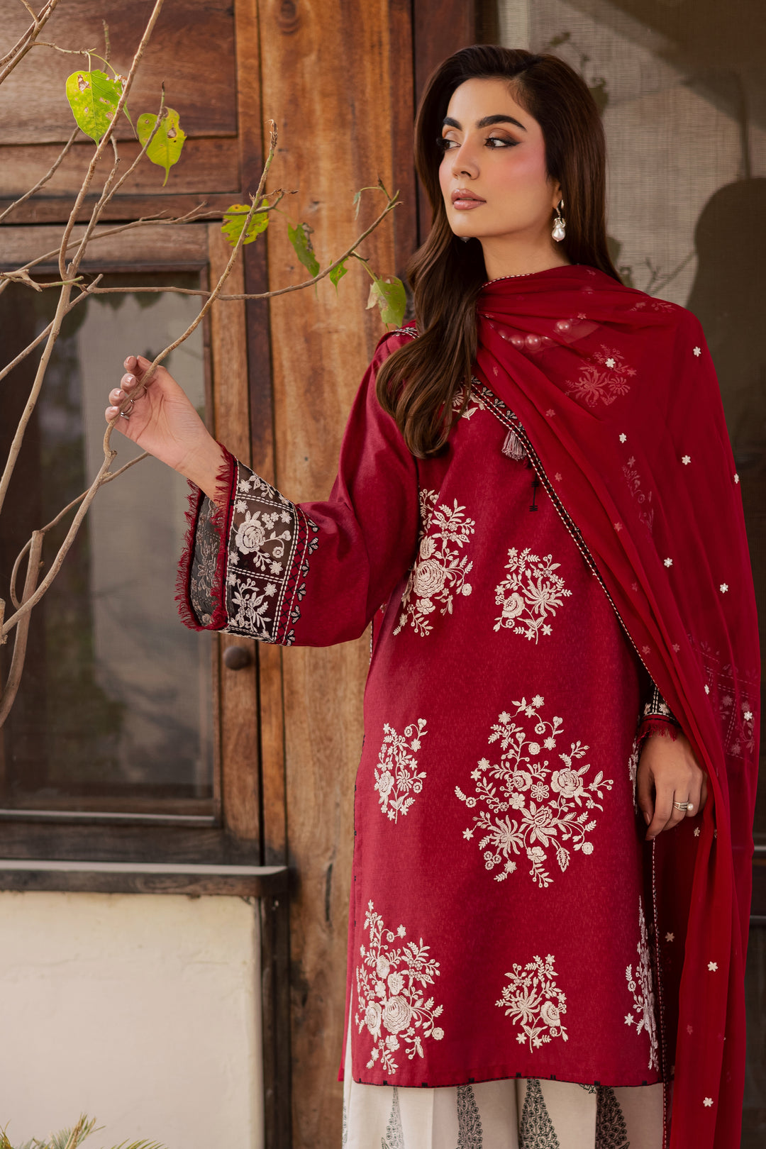 Contradiction 3Pc - Embroidered Festive Pret