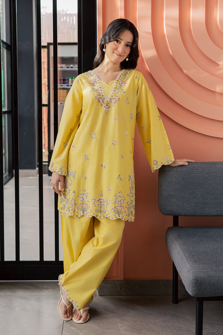 Auric 2Pc - Embroidered Lawn Dress