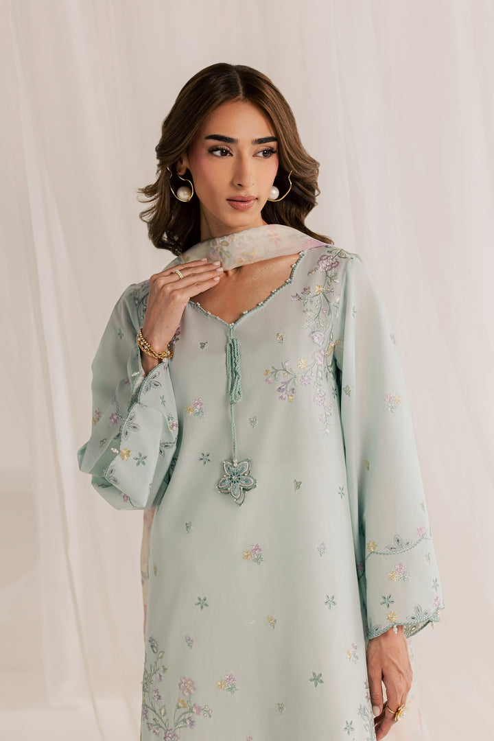 Marshmellow 3Pc - Embroidered Lawn Dress