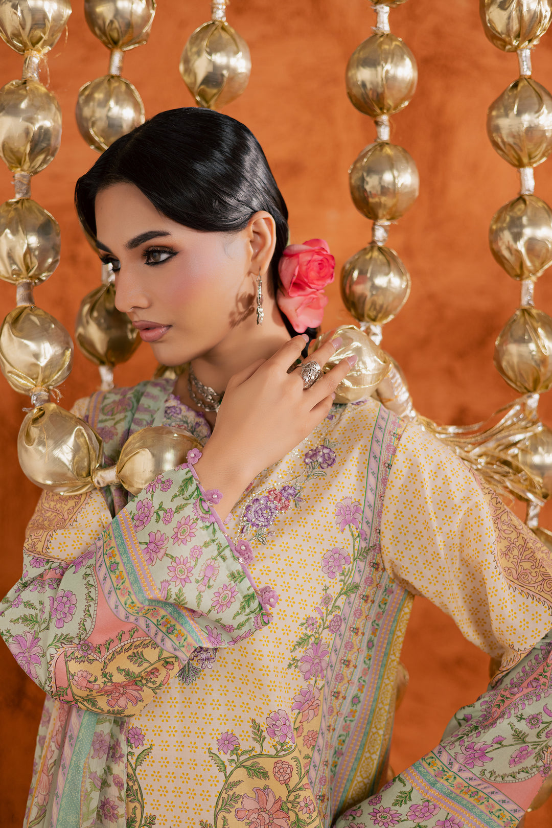 Yellow Tofu 3Pc - Printed Lawn Dress