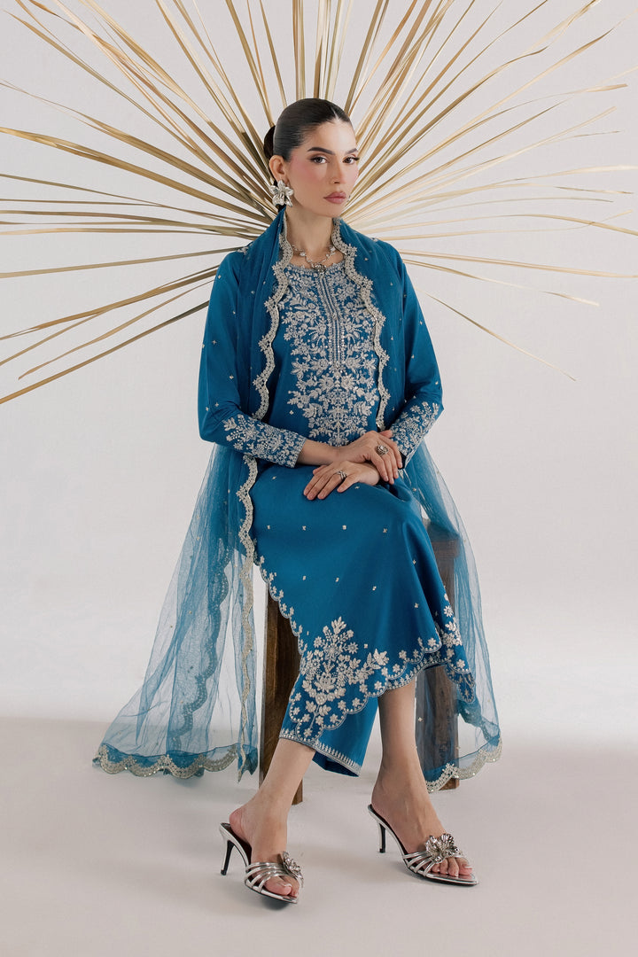 Pomeline 3Pc - Luxury Embroidered Lawn