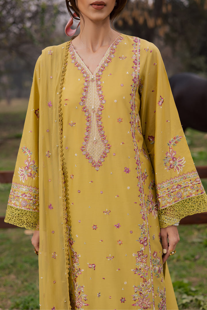 Zimal 3Pc - Festive Embroidered Lawn
