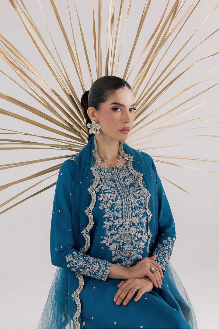 Pomeline 3Pc - Luxury Embroidered Lawn