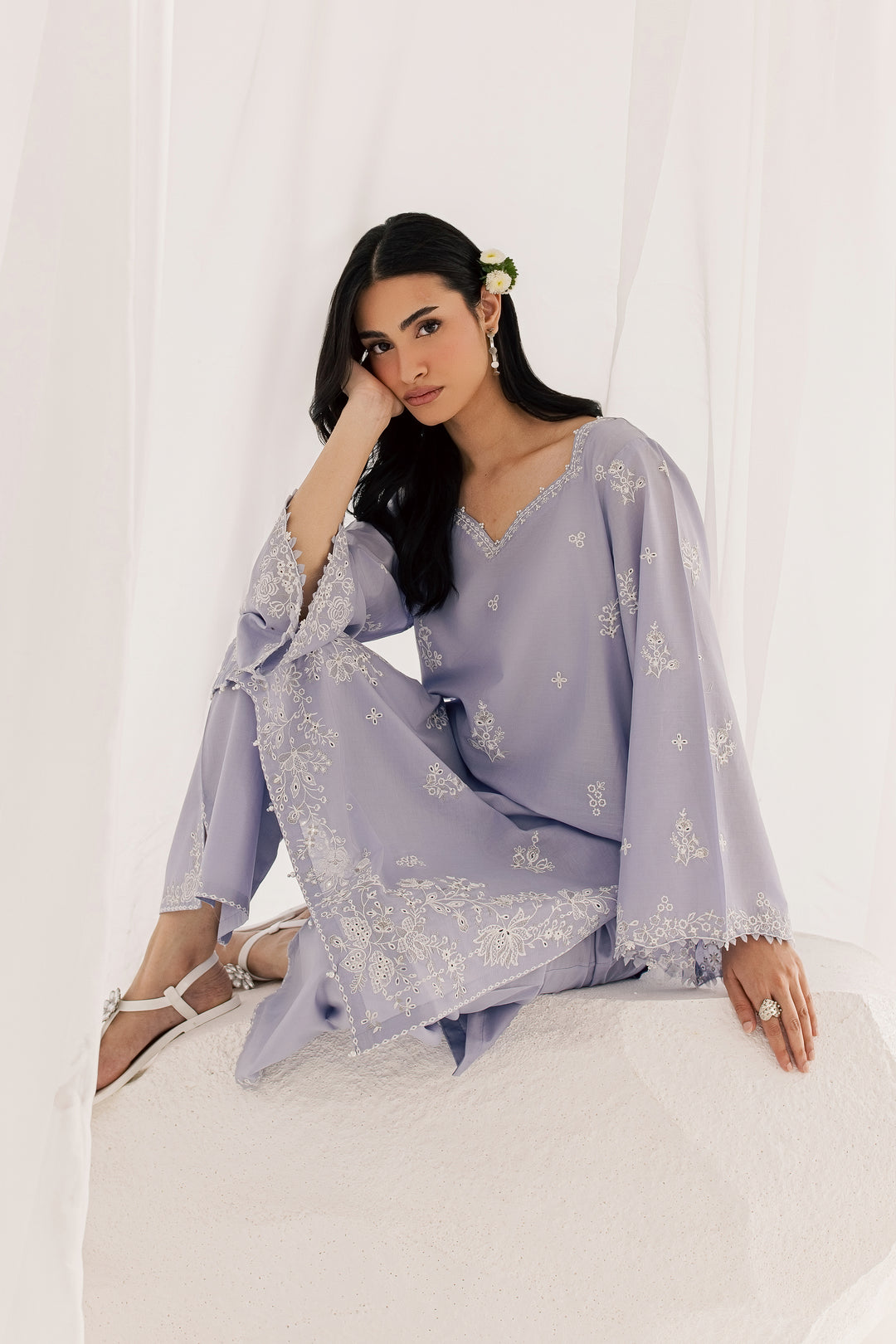 Junie 2Pc - Embroidered Lawn Dress