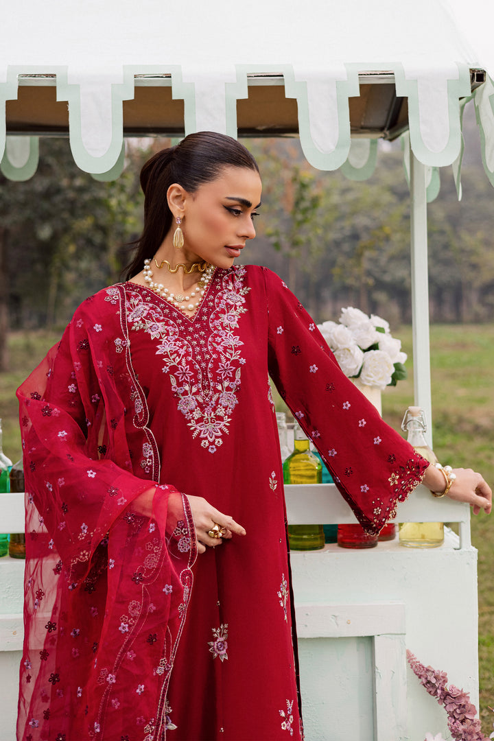 Ruby Ghazal 3Pc - Festive Embroidered Lawn
