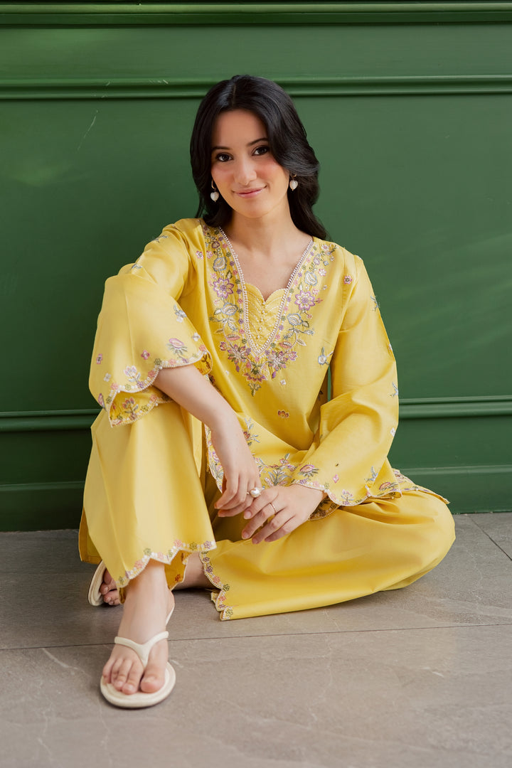 Auric 2Pc - Embroidered Lawn Dress