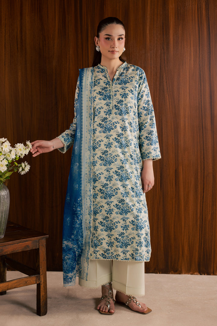 Misty Flora 3Pc - Printed Lawn Dress