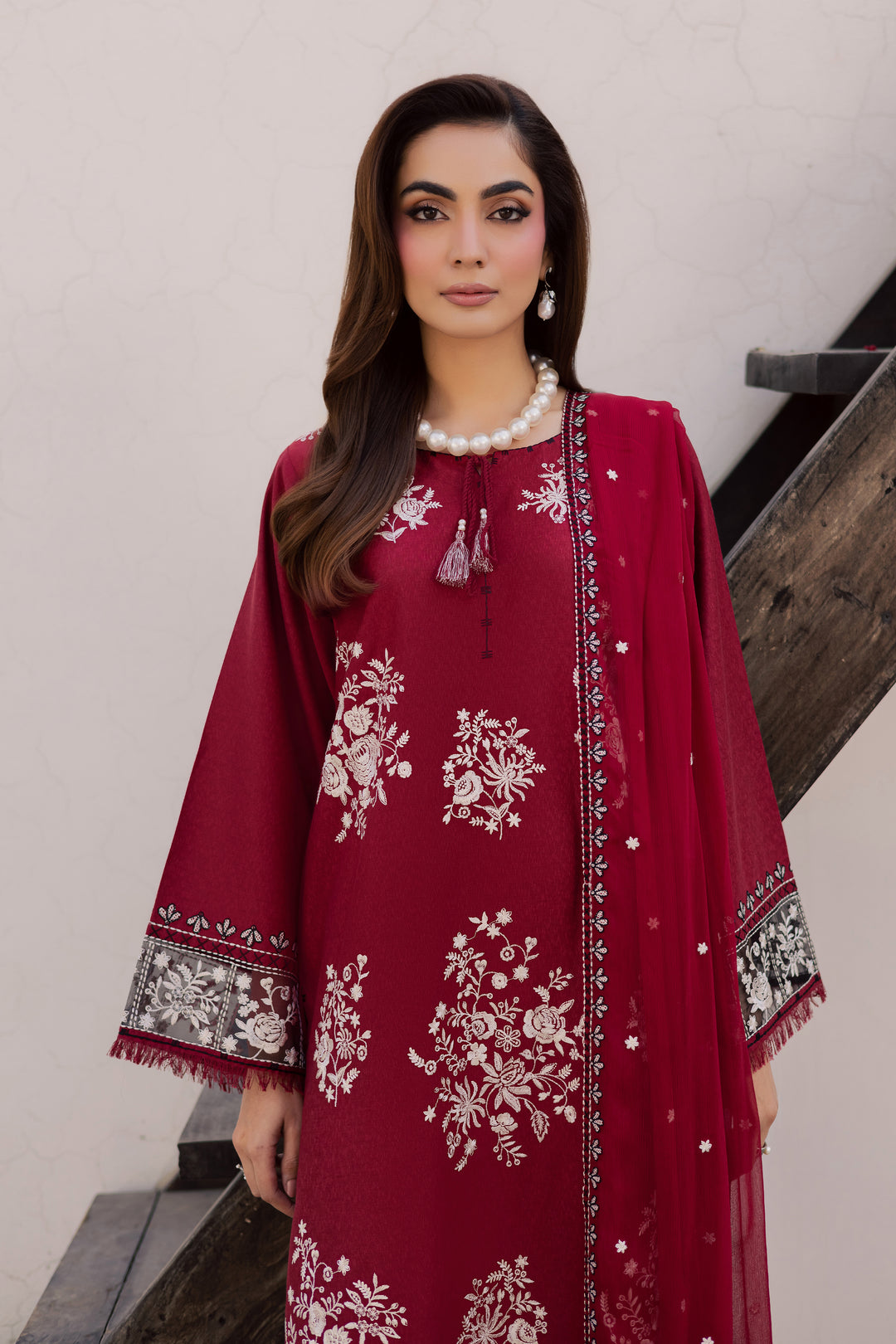 Contradiction 3Pc - Embroidered Festive Pret