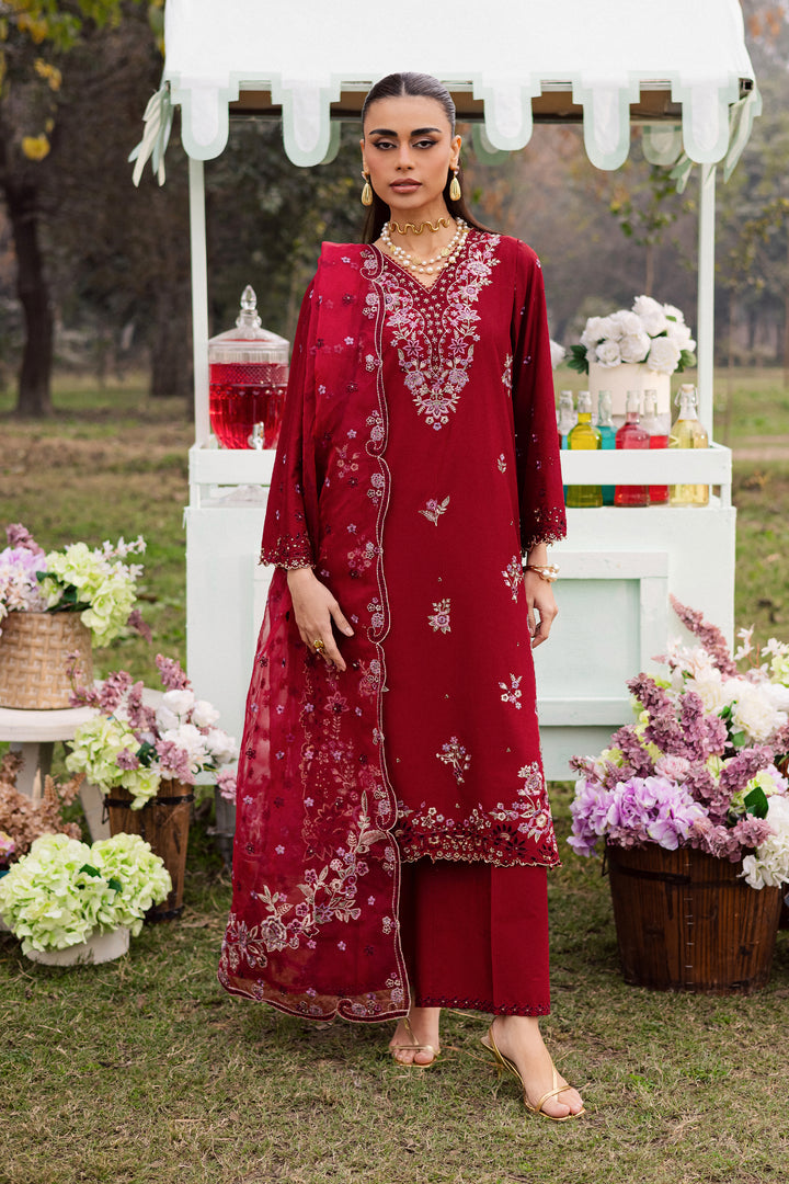 Ruby Ghazal 3Pc - Festive Embroidered Lawn