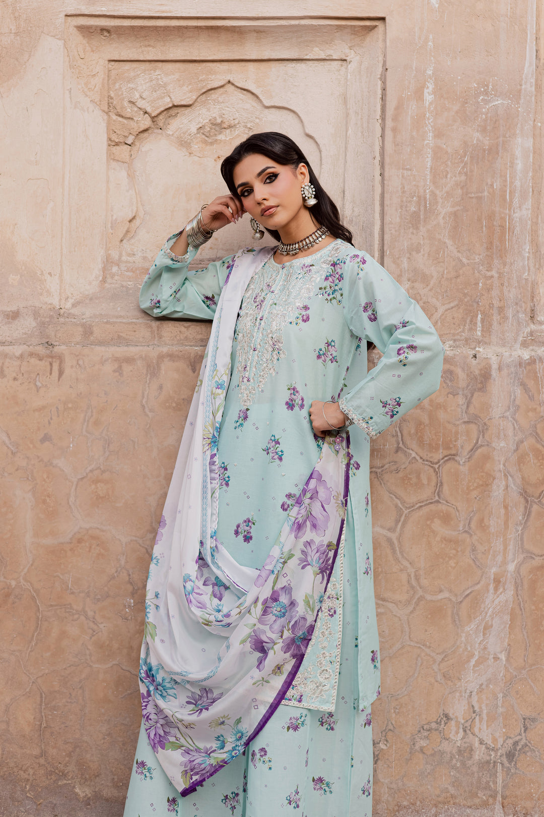 Morticia 3Pc - Festive Eid Prints