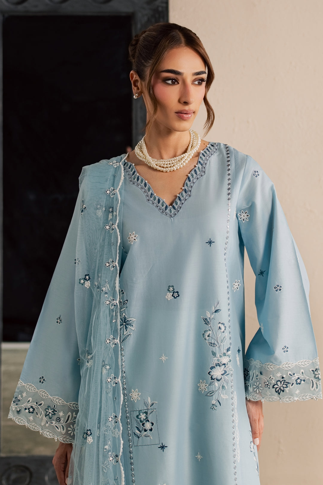 Nivea 3Pc - Embroidered Lawn Dress