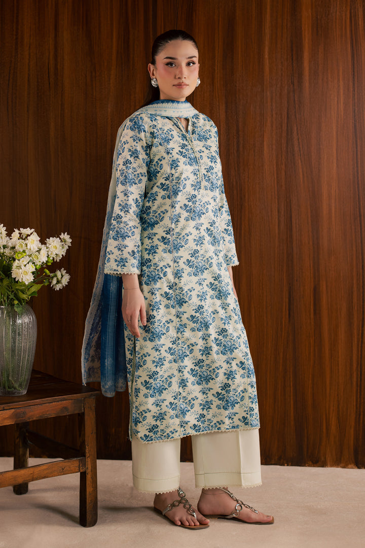 Misty Flora 3Pc - Printed Lawn Dress