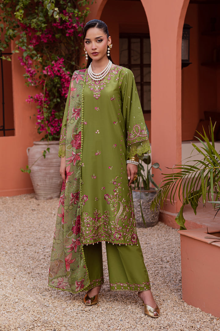 Cray 3Pc - Festive Embroidered Lawn