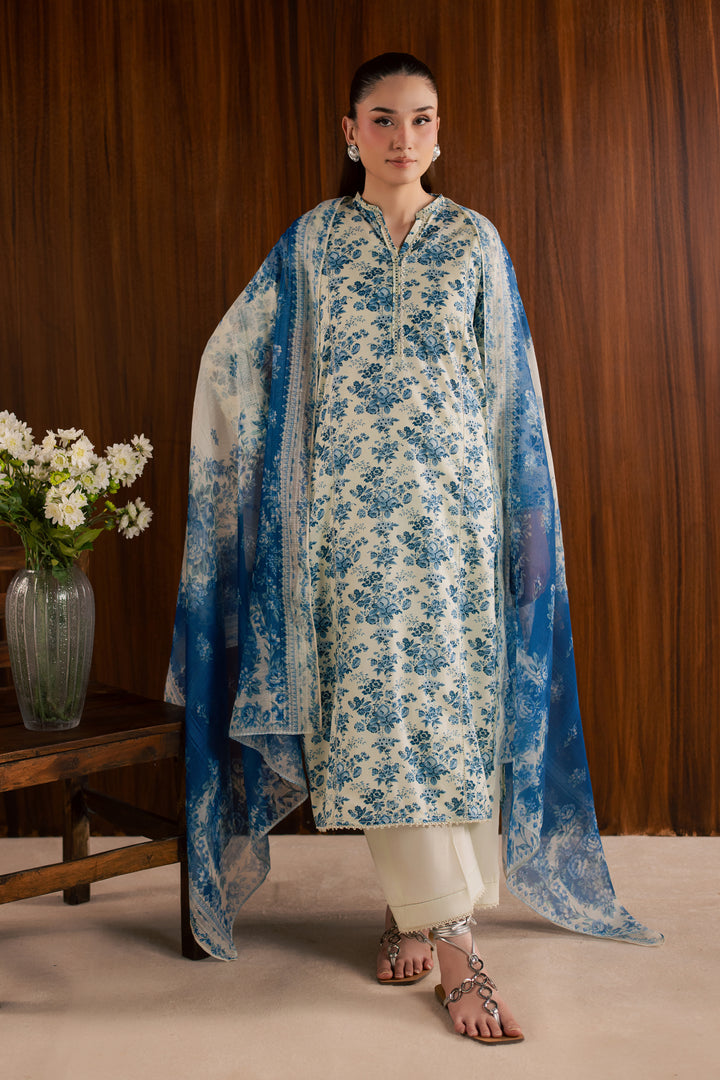 Misty Flora 3Pc - Printed Lawn Dress