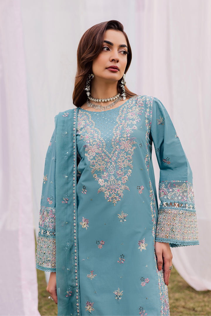 Aanso 3Pc - Festive Embroidered Lawn
