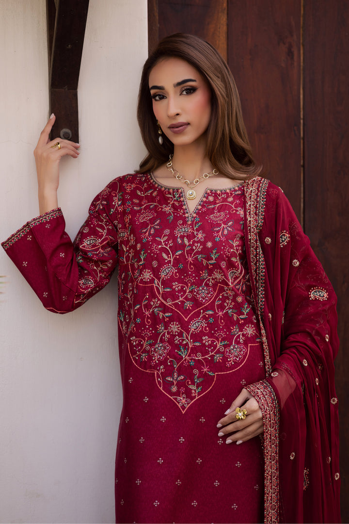 Marilyn 3Pc - Embroidered Festive Pret