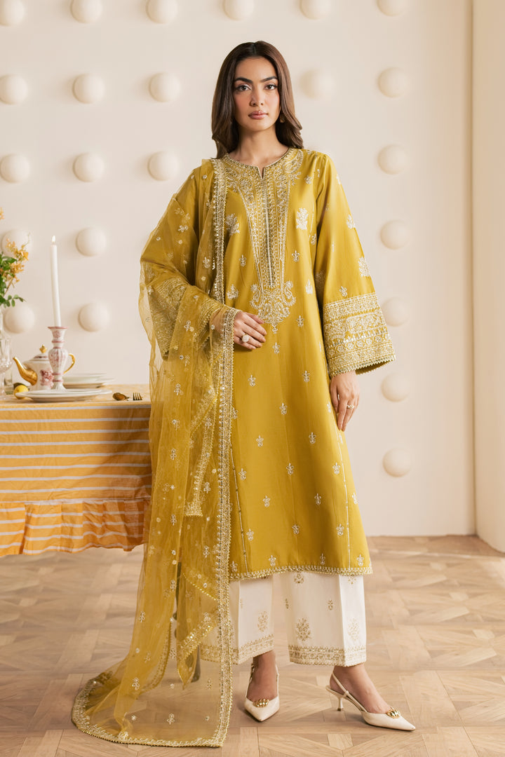 Laiya 3Pc - Embroidered Cambric Pret