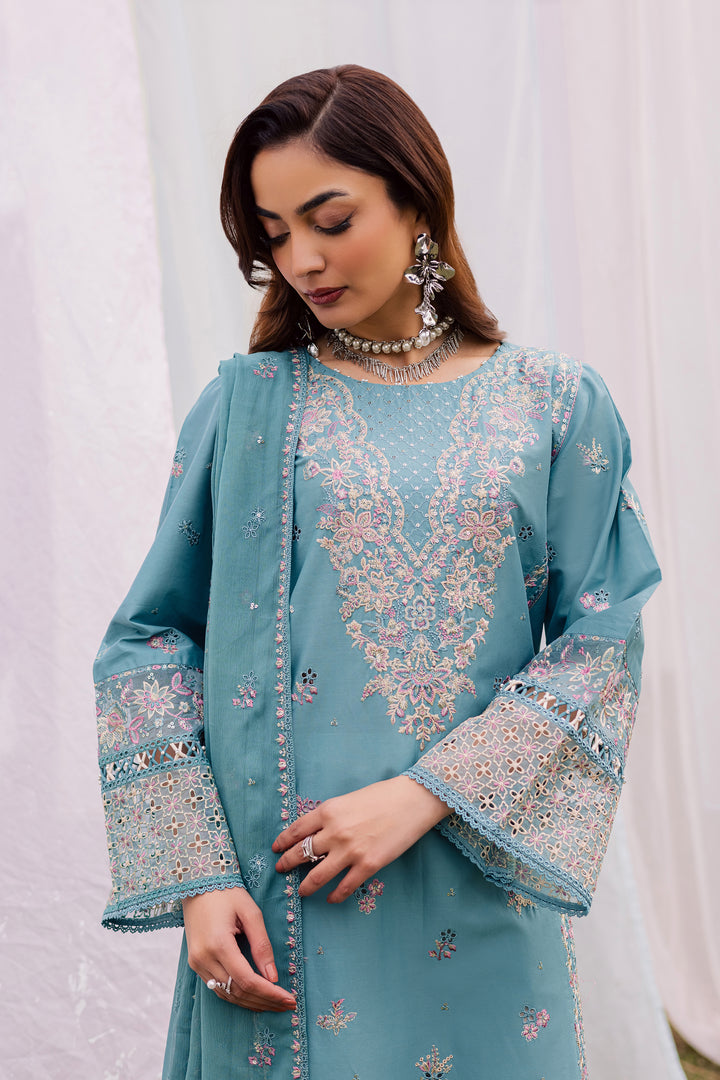 Aanso 3Pc - Festive Embroidered Lawn