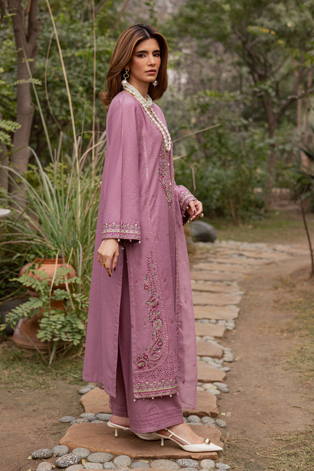 November 3Pc - Embroidered Festive Pret