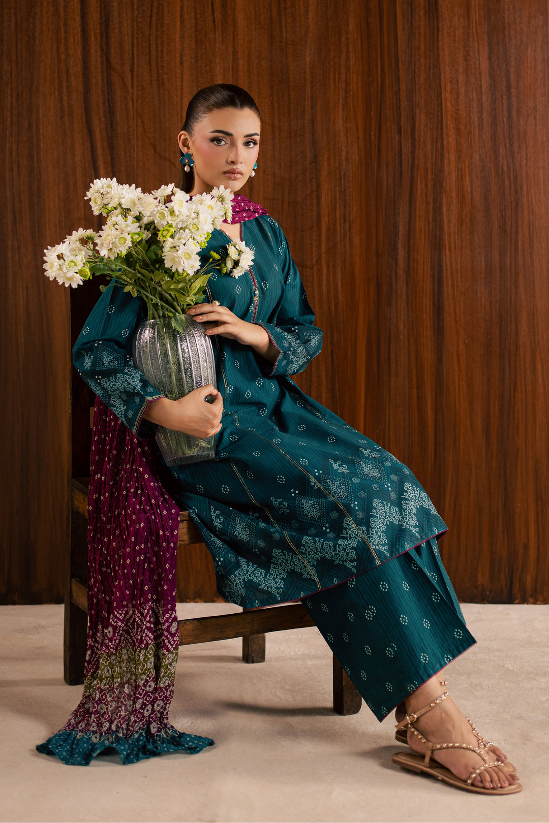 Wybe 3Pc - Printed Lawn Dress
