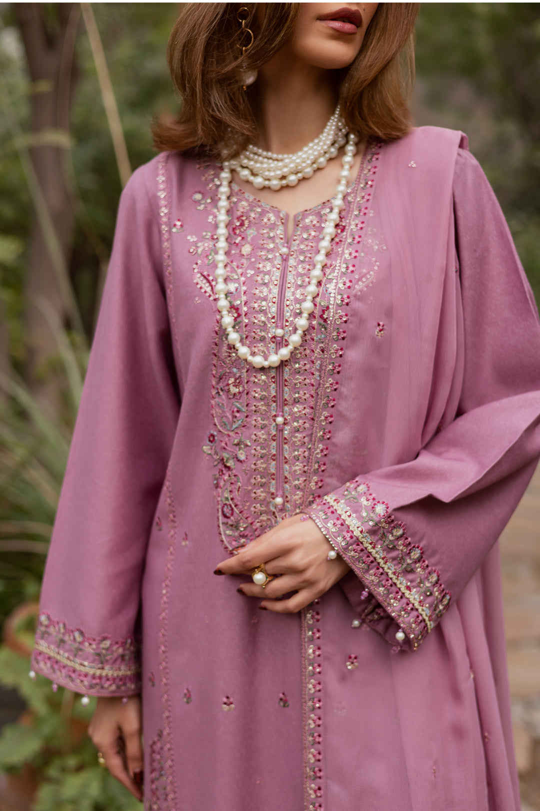 November 3Pc - Embroidered Festive Pret