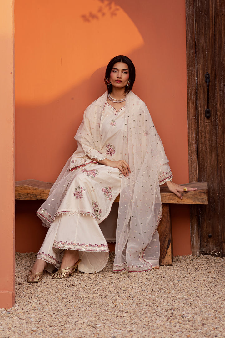 Pearl Elora 3Pc - Festive Embroidered Lawn