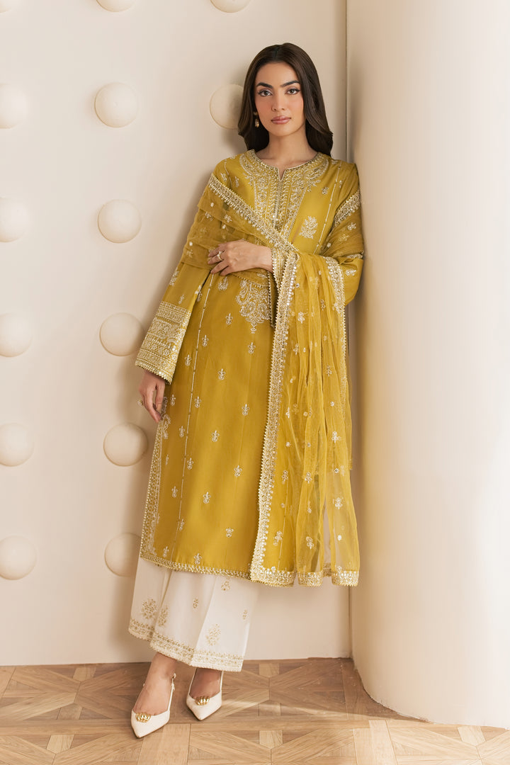 Laiya 3Pc - Embroidered Cambric Pret