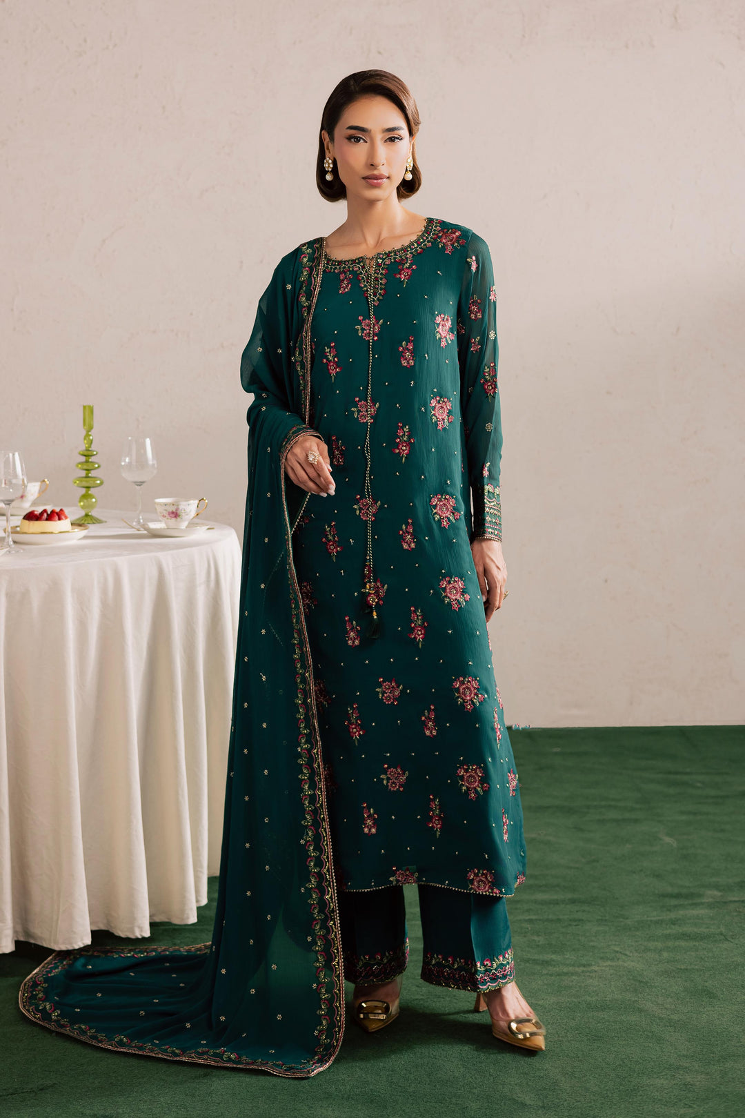 Green Leave 3Pc - Festive Luxury Formal