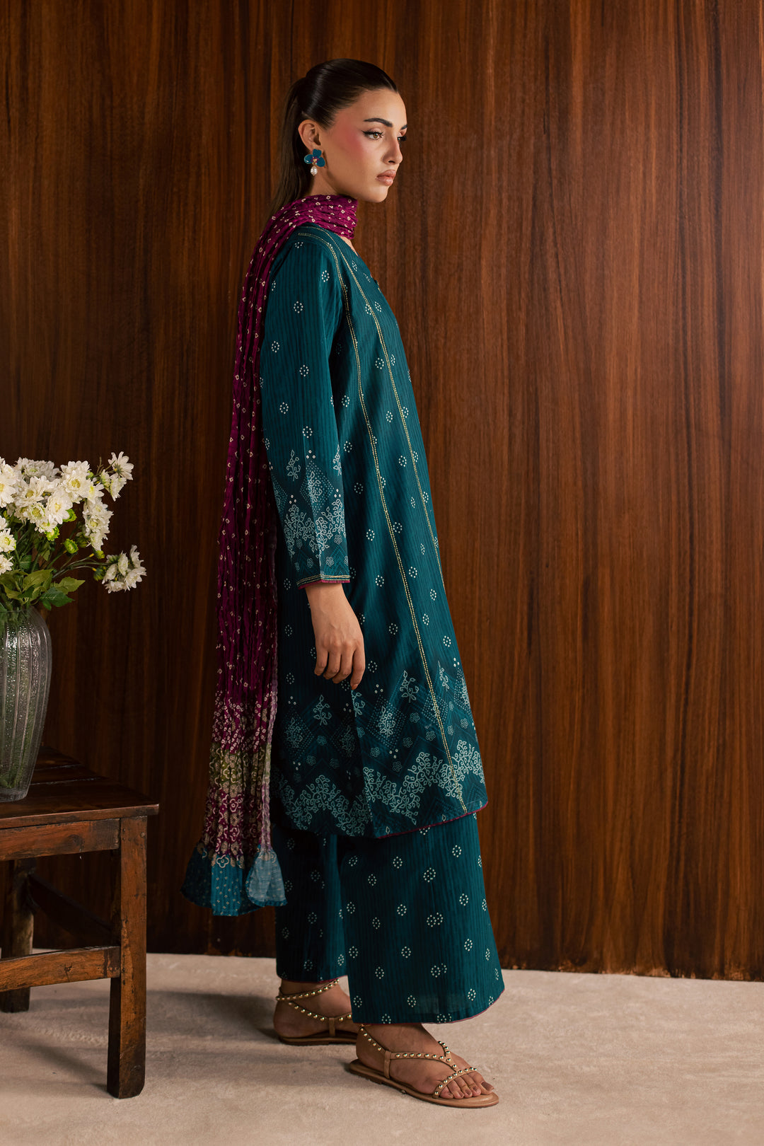 Wybe 3Pc - Printed Lawn Dress