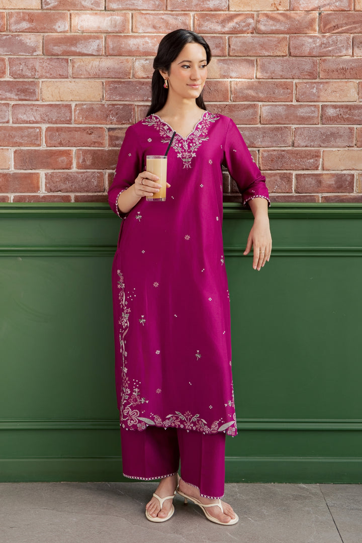 Ada 2Pc - Embroidered Lawn Dress