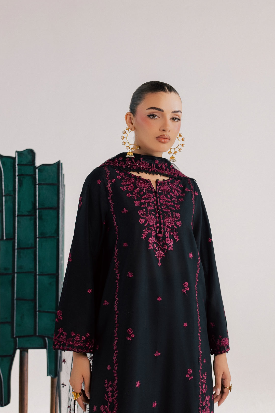 Surkh Saaya 3Pc - Luxury Embroidered Lawn
