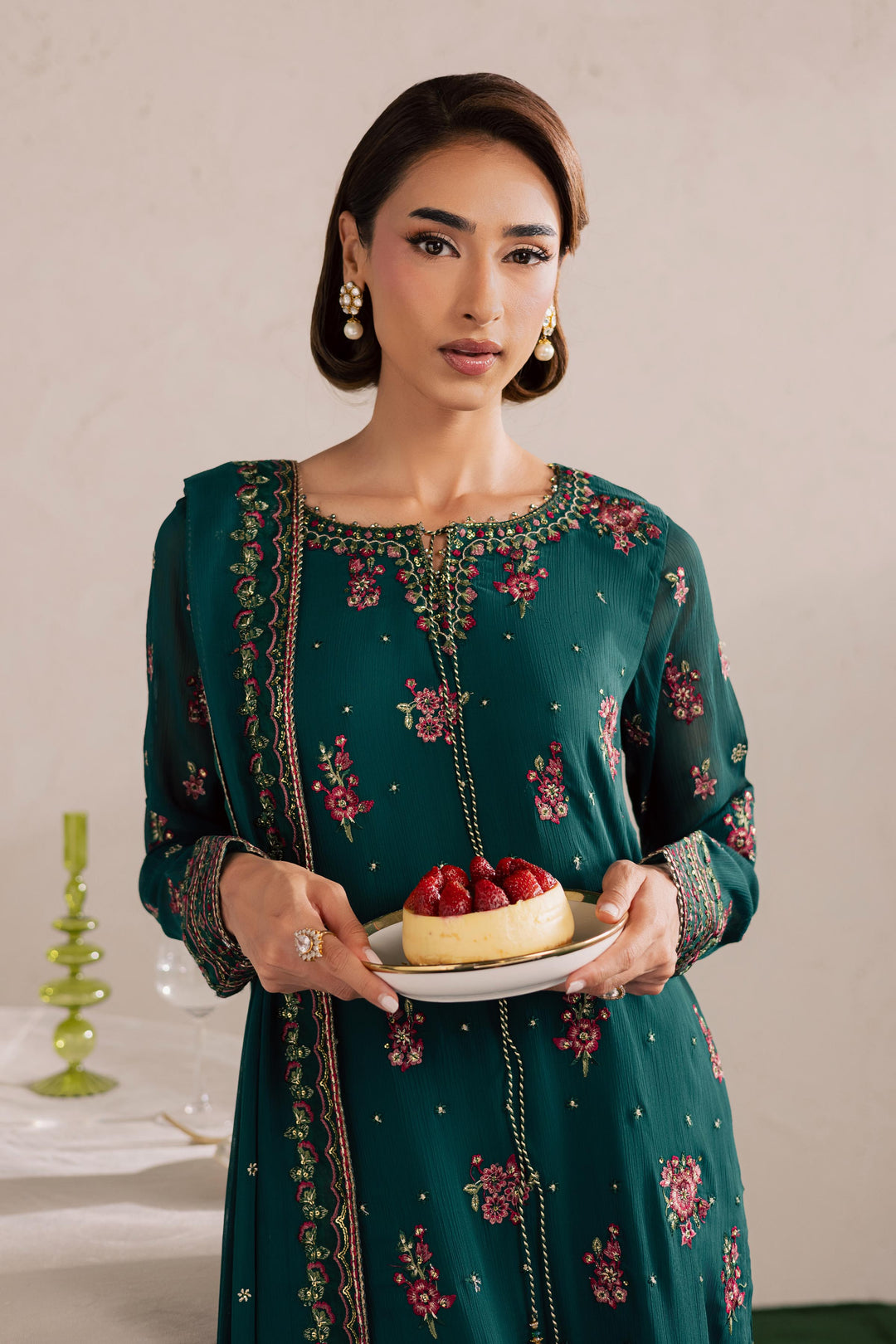 Green Leave 3Pc - Festive Luxury Formal