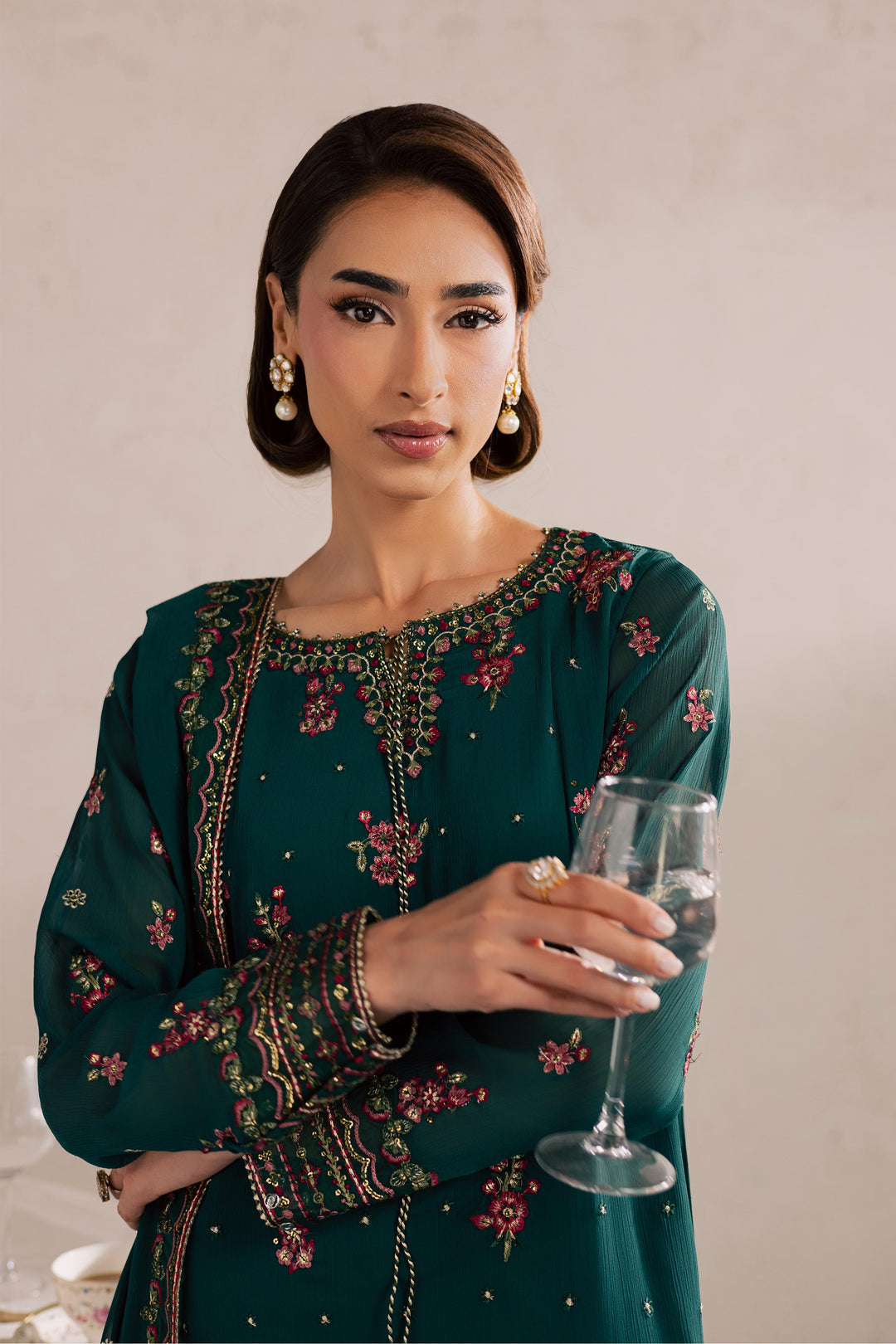 Green Leave 3Pc - Festive Luxury Formal
