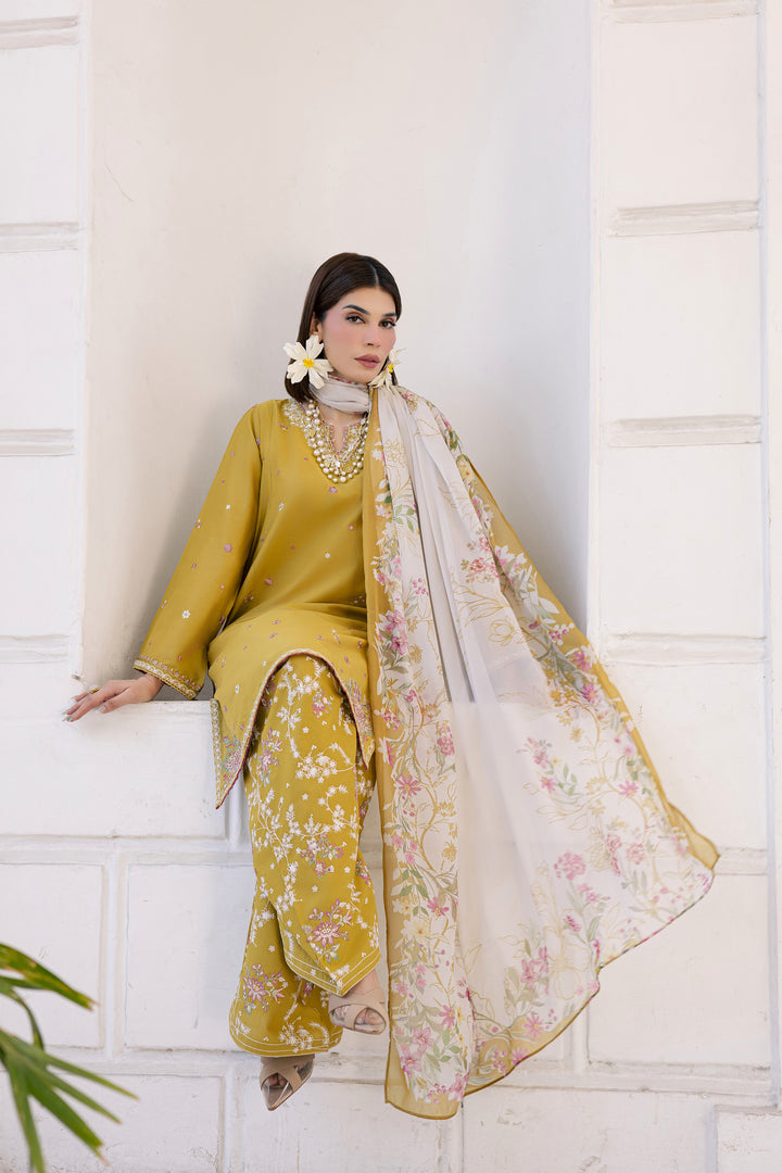 Chandler 3Pc - Festive Embroidered Lawn