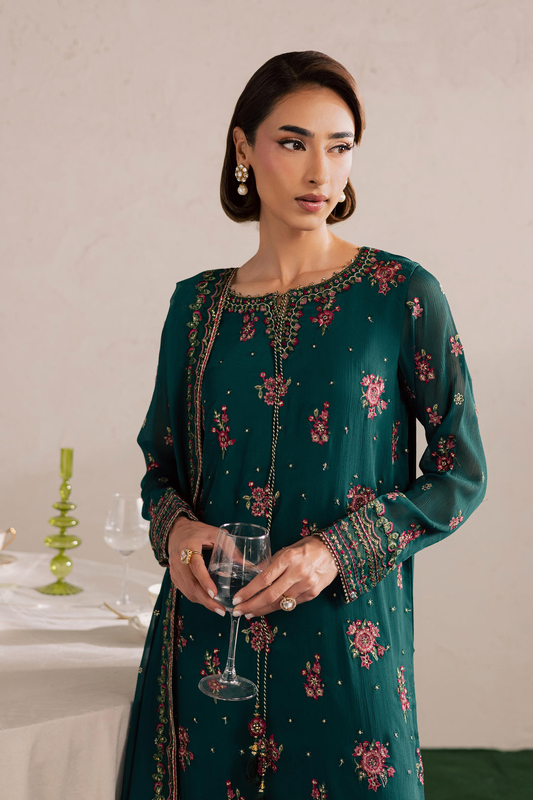 Green Leave 3Pc - Festive Luxury Formal