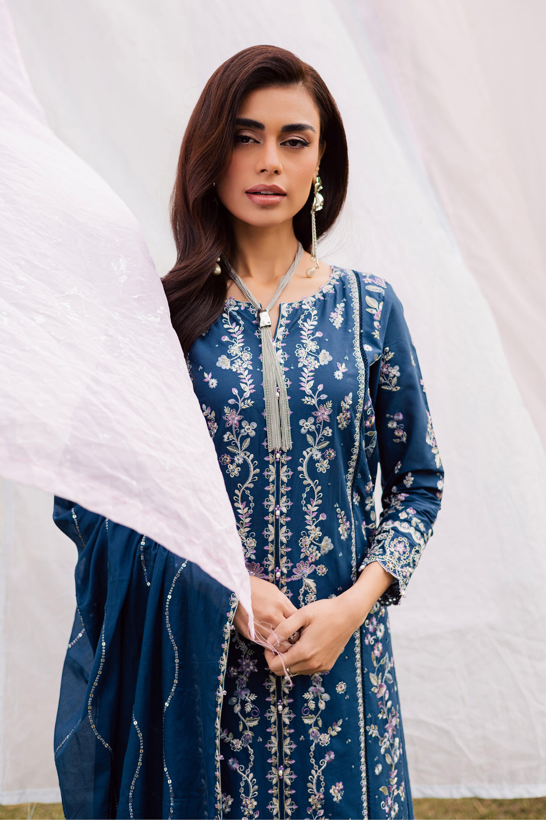 Hazy 3Pc - Festive Embroidered Lawn