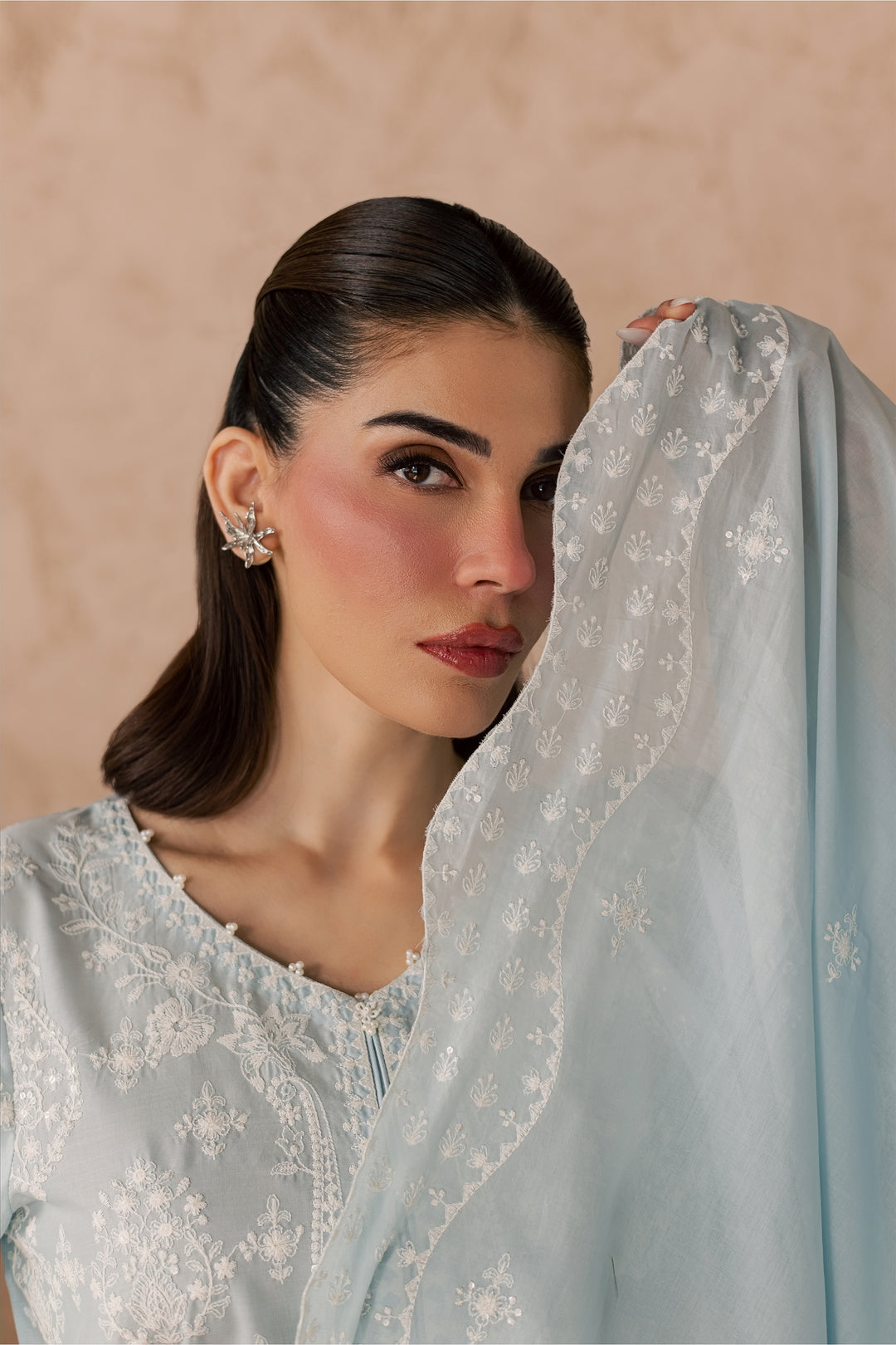 Leon 3Pc - Embroidered Lawn Dress