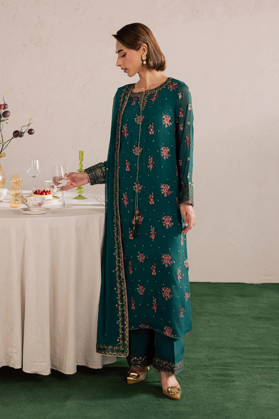 Green Leave 3Pc - Festive Luxury Formal