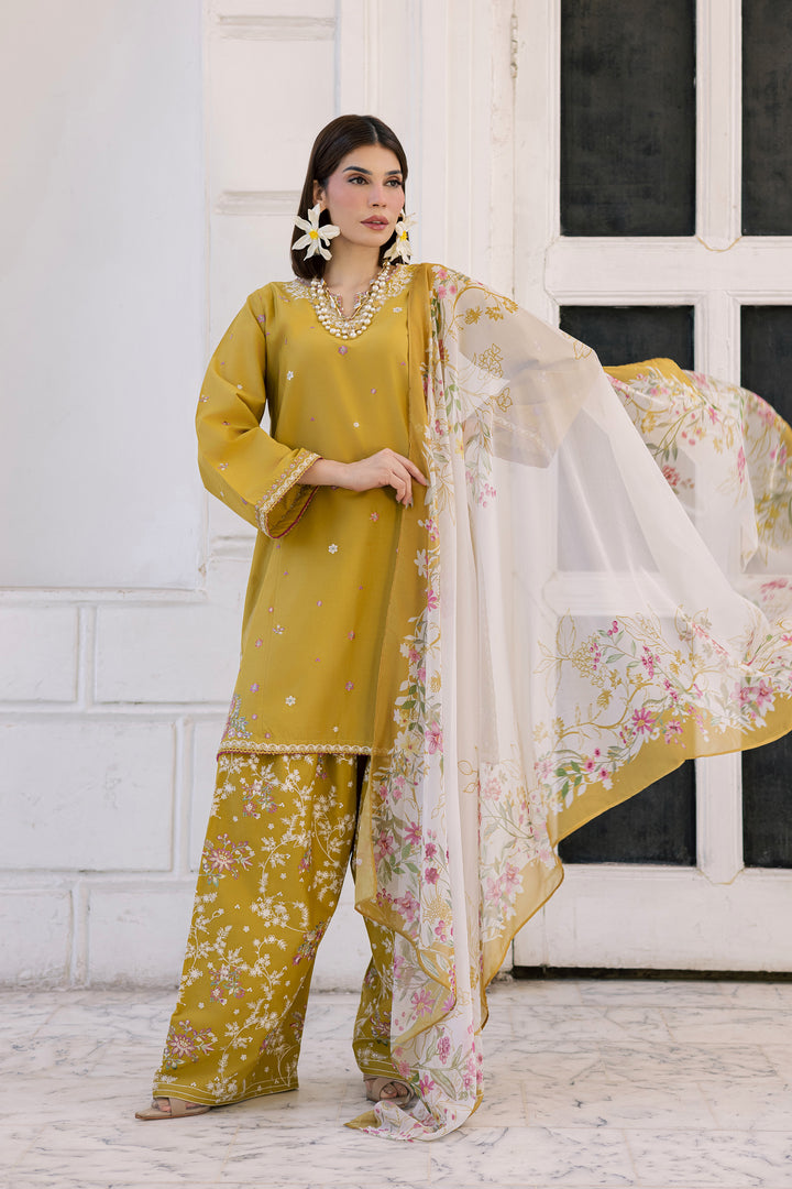 Chandler 3Pc - Festive Embroidered Lawn