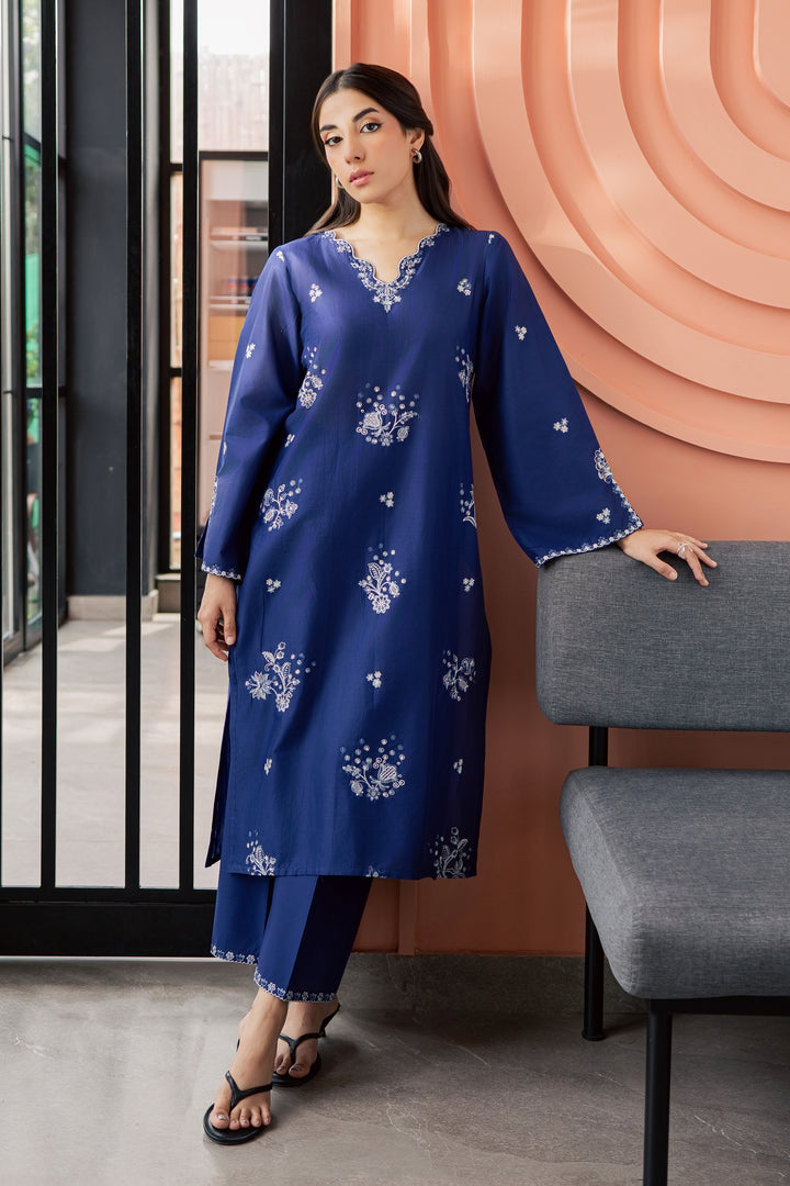 Inkwell 2Pc - Embroidered Lawn Dress