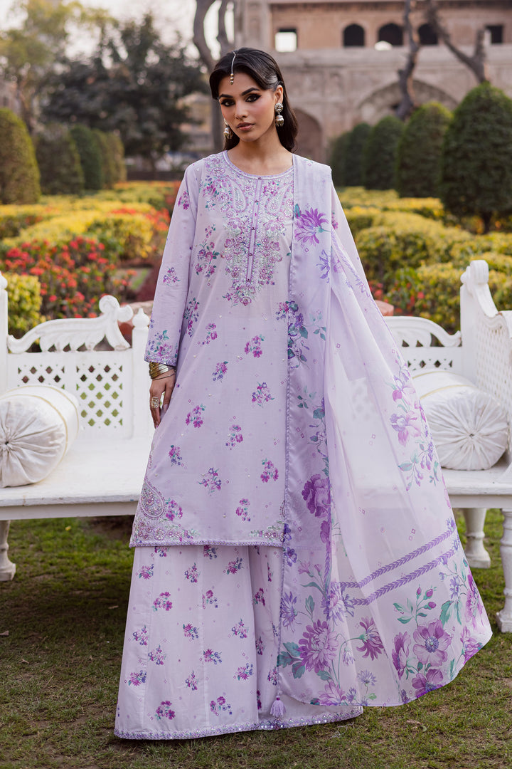 Morticia Lilac 3Pc - Festive Eid Prints