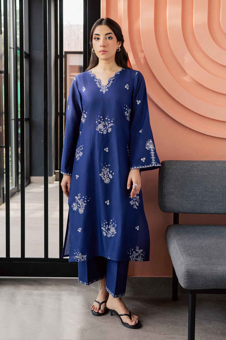 Inkwell 2Pc - Embroidered Lawn Dress