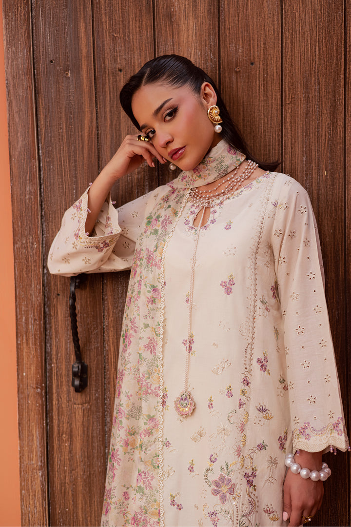 Canberra 3Pc - Festive Embroidered Lawn